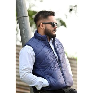 Steel Blue Puffer Jacket